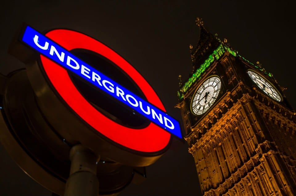 The view to Big Ben from the underground, London, United Kingdom