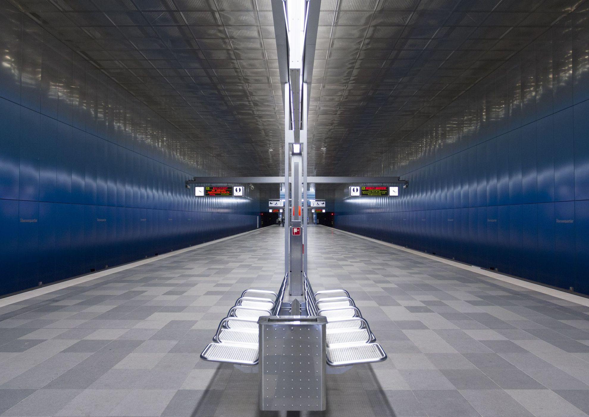 Überseequartier - Subway Station, Hamburg, Germany