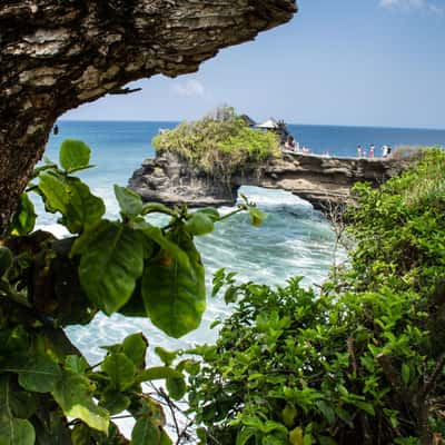 View to Pura Batu Bolong, Indonesia