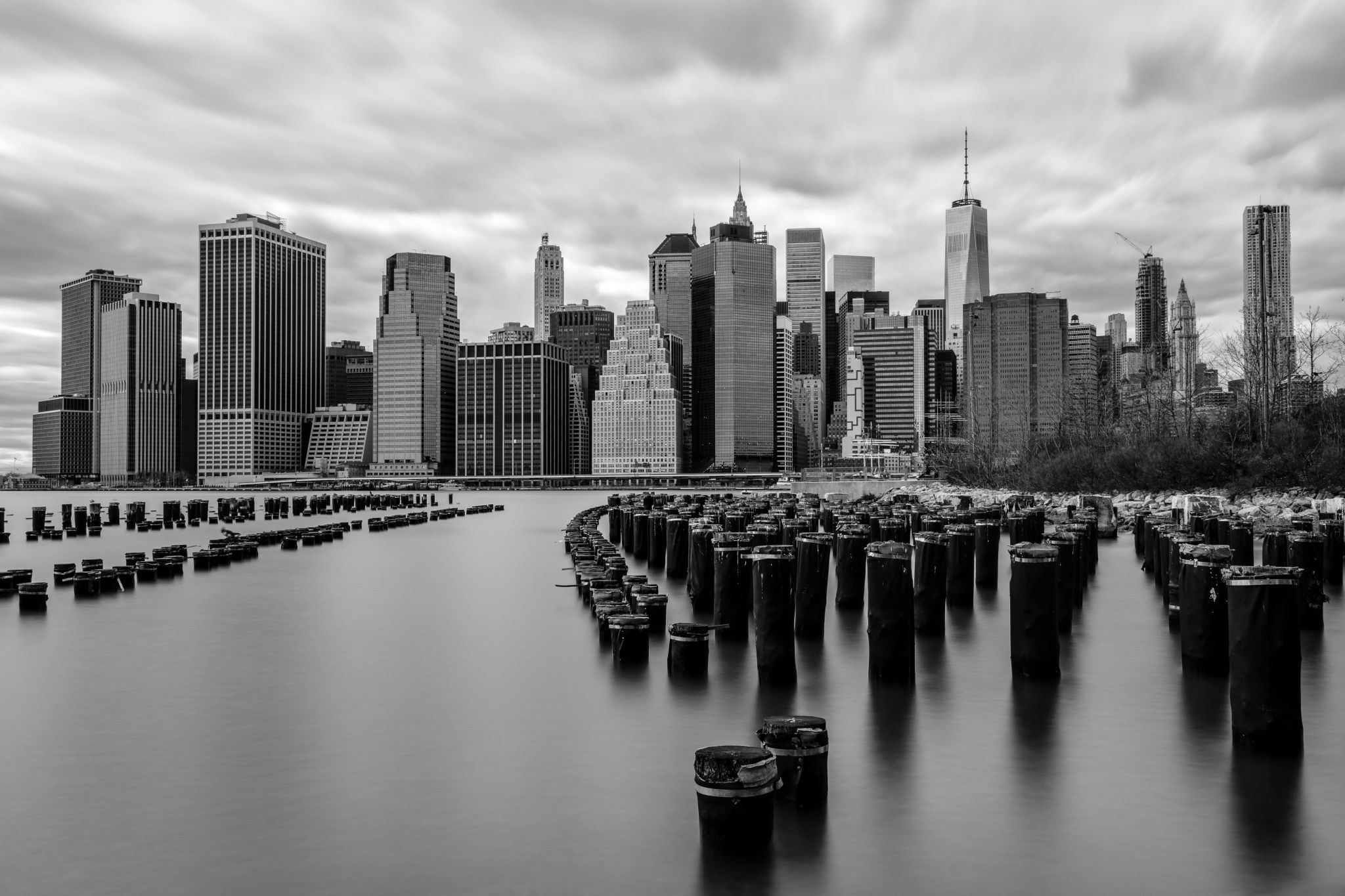 New York City Skyline from Pier 1, Brooklyn, USA