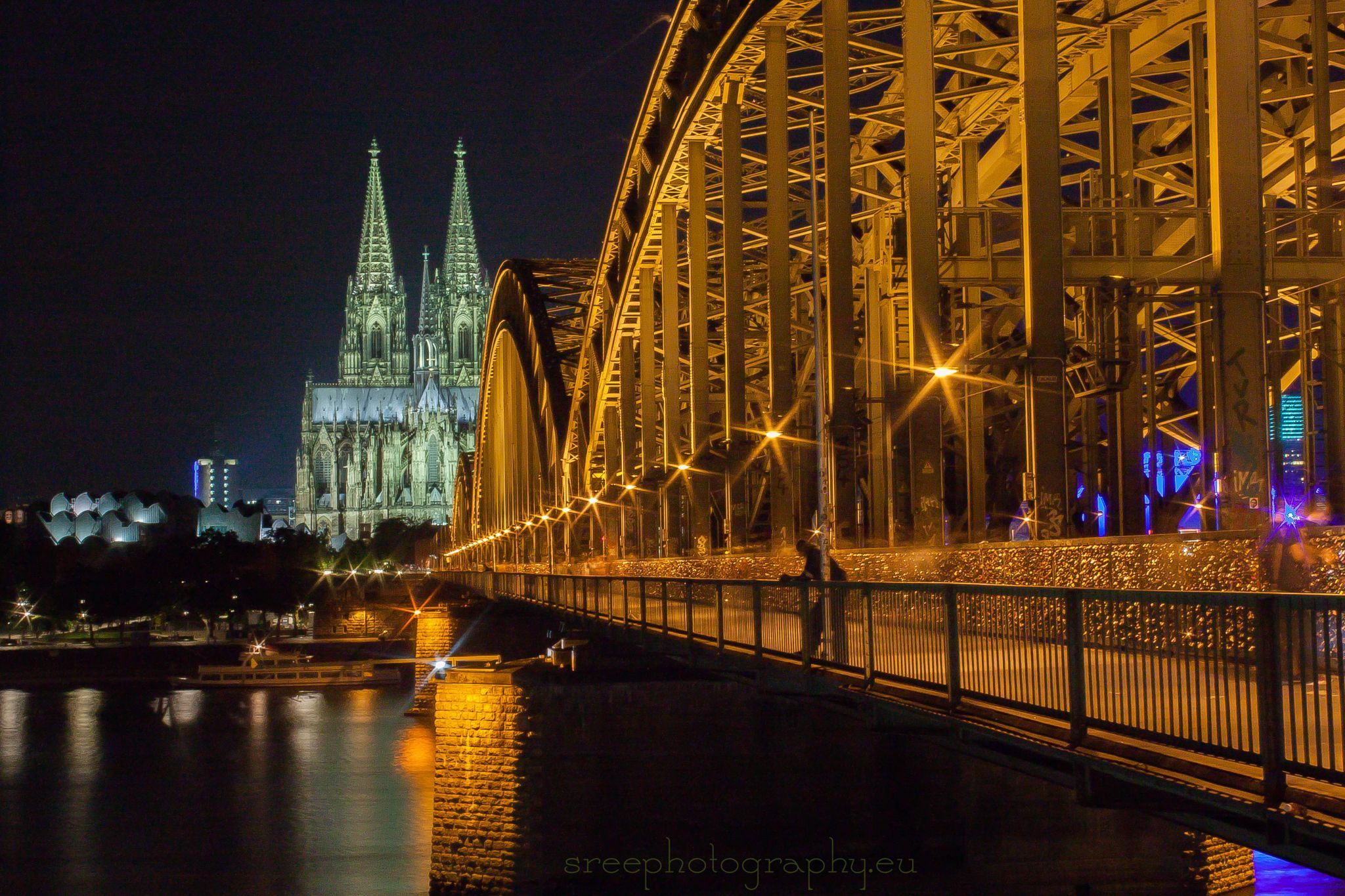 Hohenzollern Bridge with Cologne Cathedral, Cologne, Germany