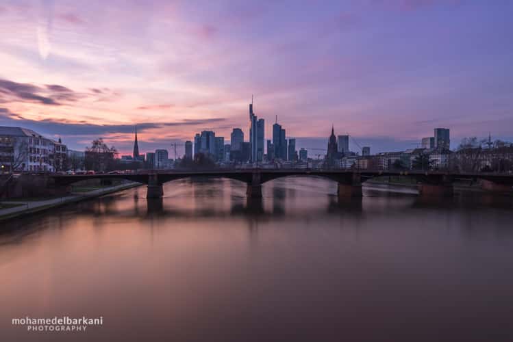 View from the Flößerbrücke, Frankfurt am Main