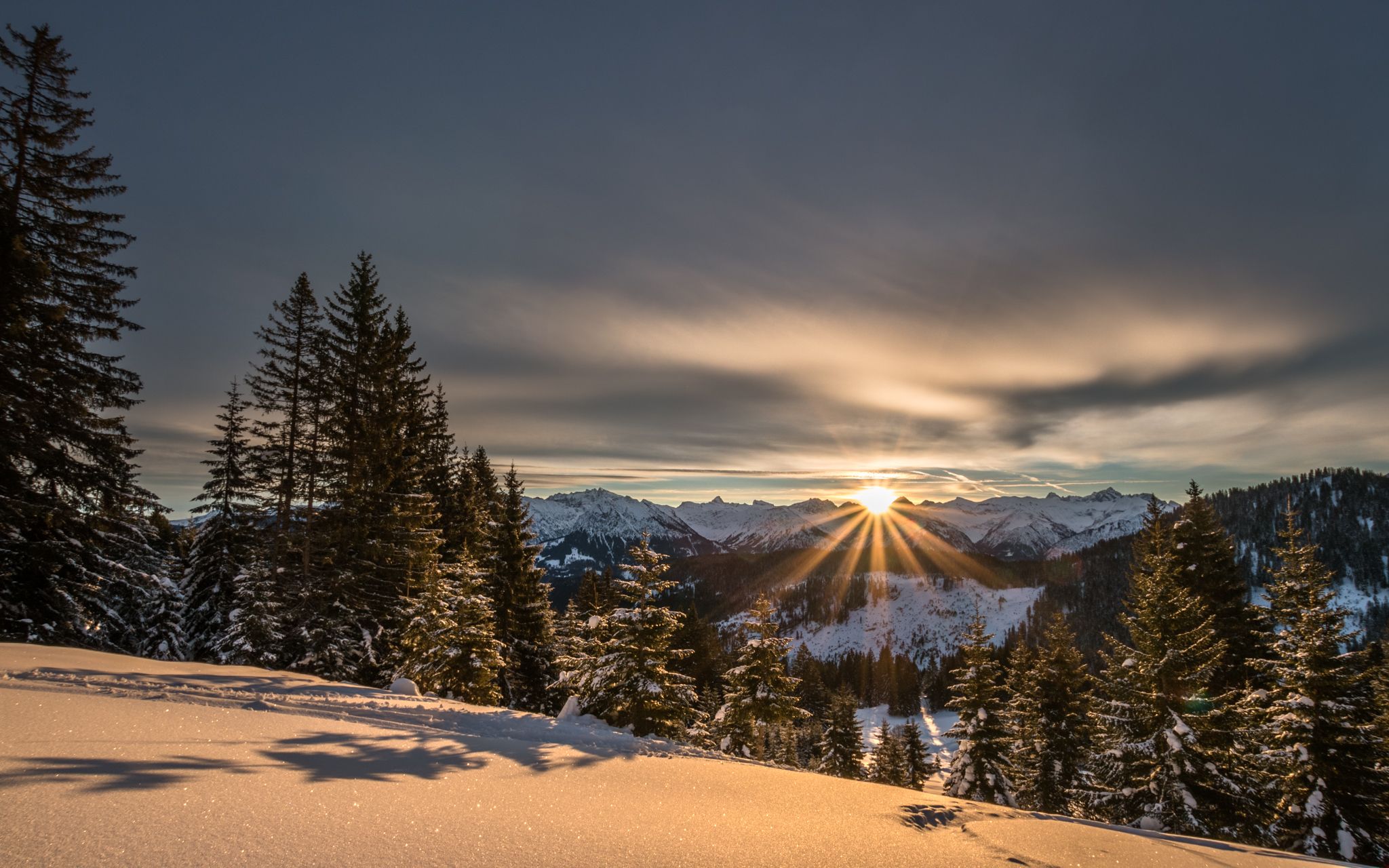Nebelhorn from Wannenkopf, Germany