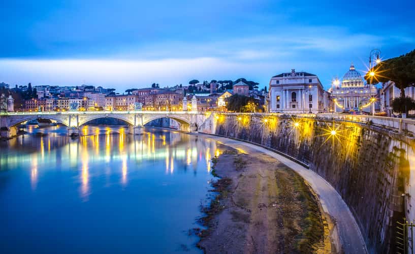 Ponte Sant' Angelo, St Peter's view, Vatican City, Holy See