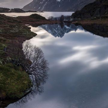 Reflections on the way to Sund, Norway