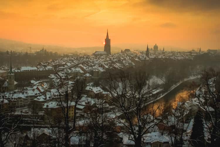  View over the Old Town of Bern