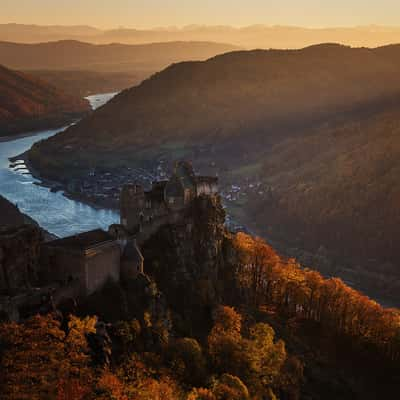 Aggstein Castle from Druidentürme, Austria