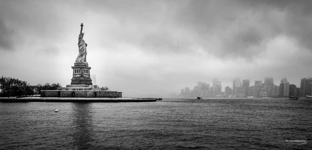 Statue of Liberty seen from the ferry