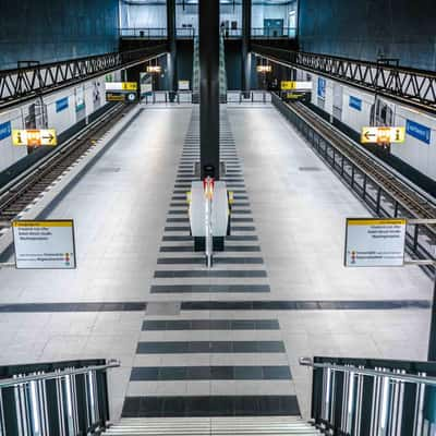 U-Bahn Station at Berlin Central Station (Line U55), Germany