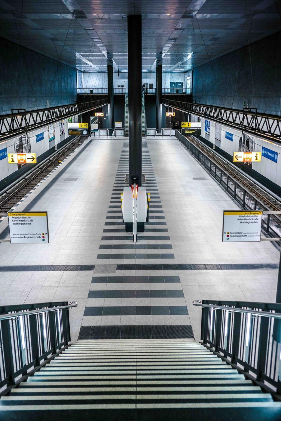 U-Bahn Station at Berlin Central Station (Line U55), Germany