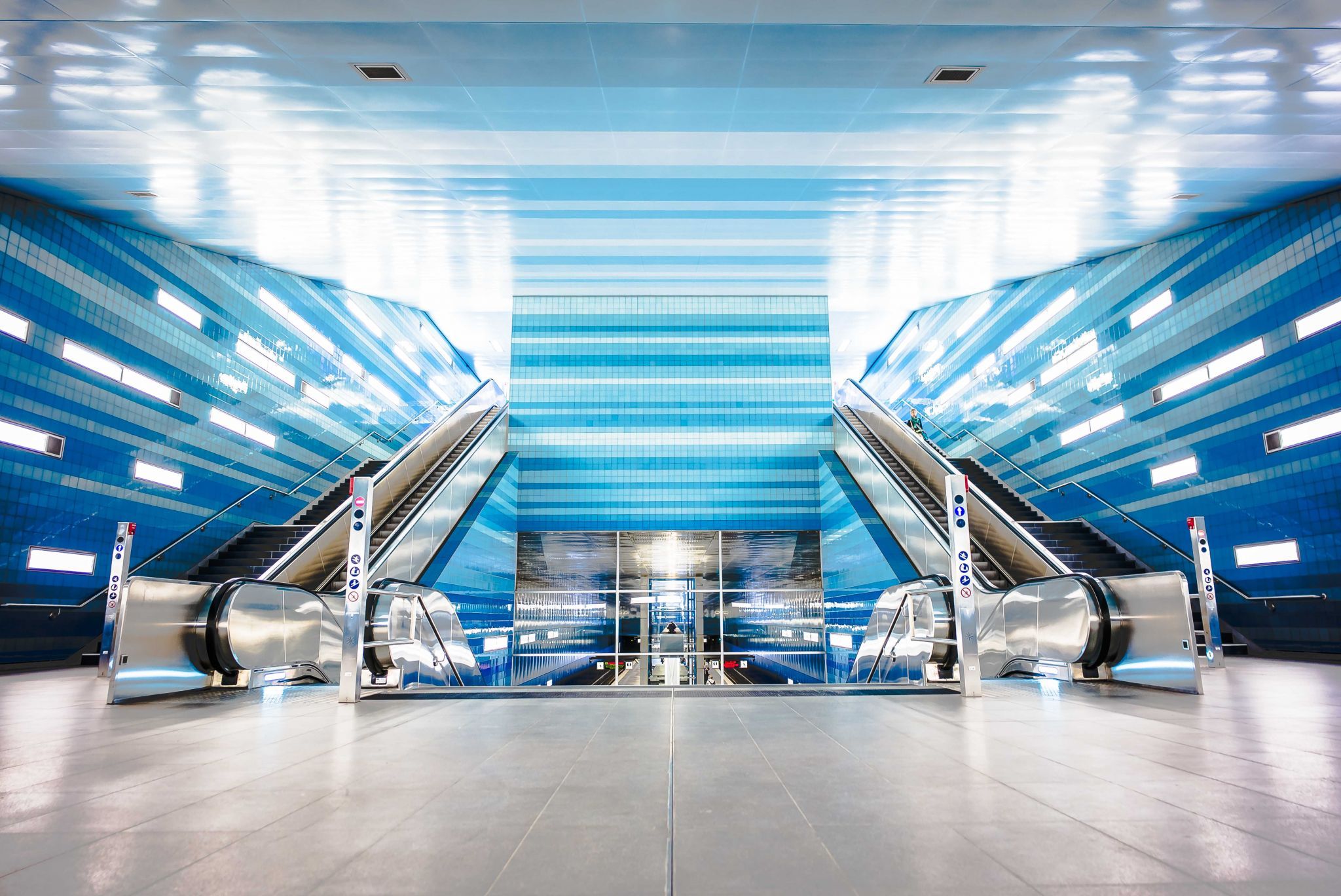 Überseequartier - Subway Station, Hamburg, Germany