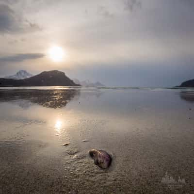 Via beach during low tide, Norway