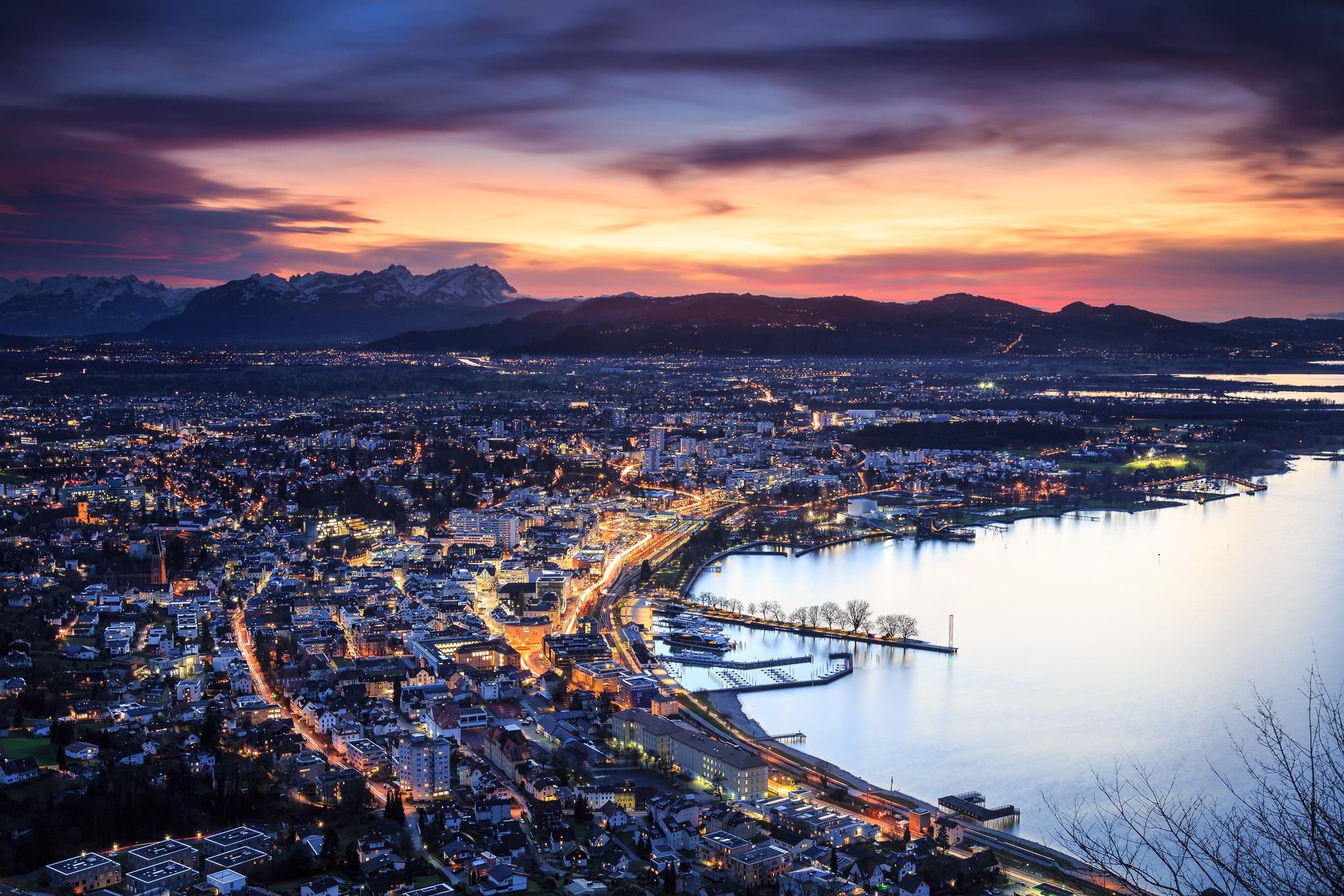 View over Bregenz, Austria