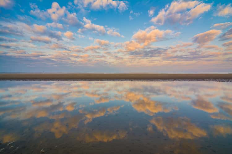 Wadden Sea in St. Peter Ording, Eiderstedt
