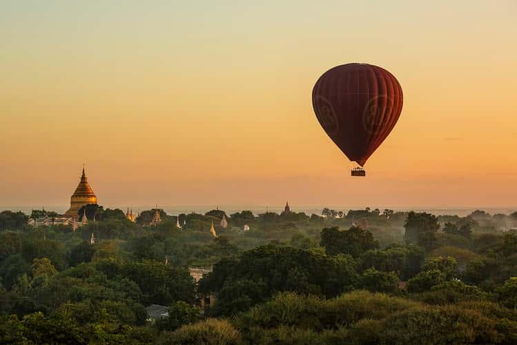 Fahrt über Bagan