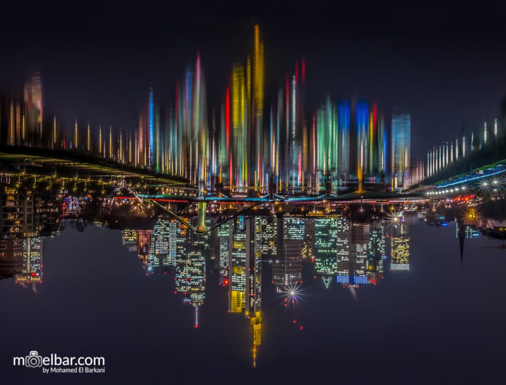 View from “Deutschherrenbridge“, Frankfurt am Main, Germany