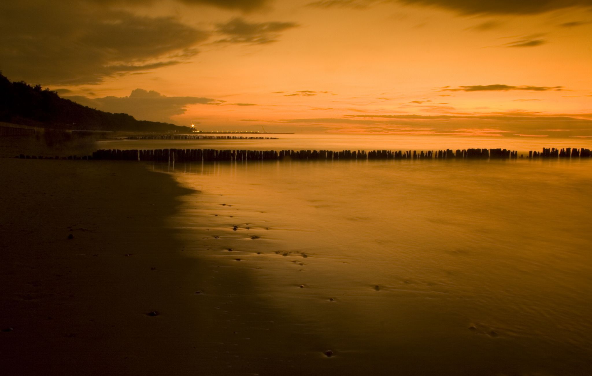 Kołobrzeg beach, Poland