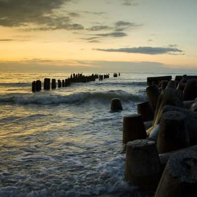 Kołobrzeg beach, Poland