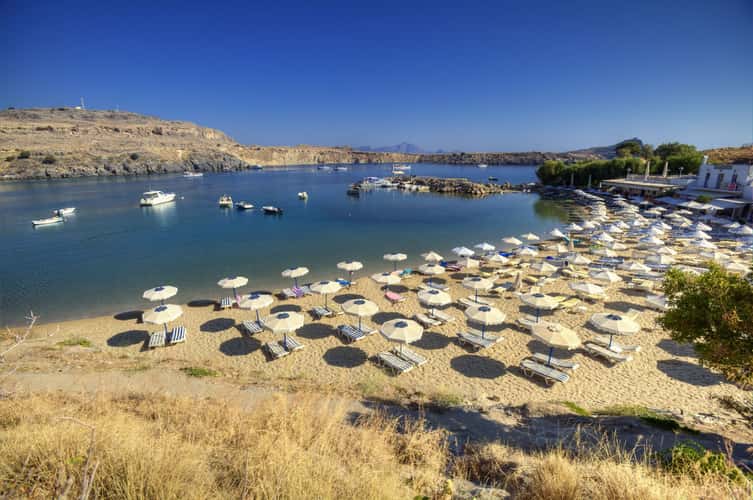 Lindos beach