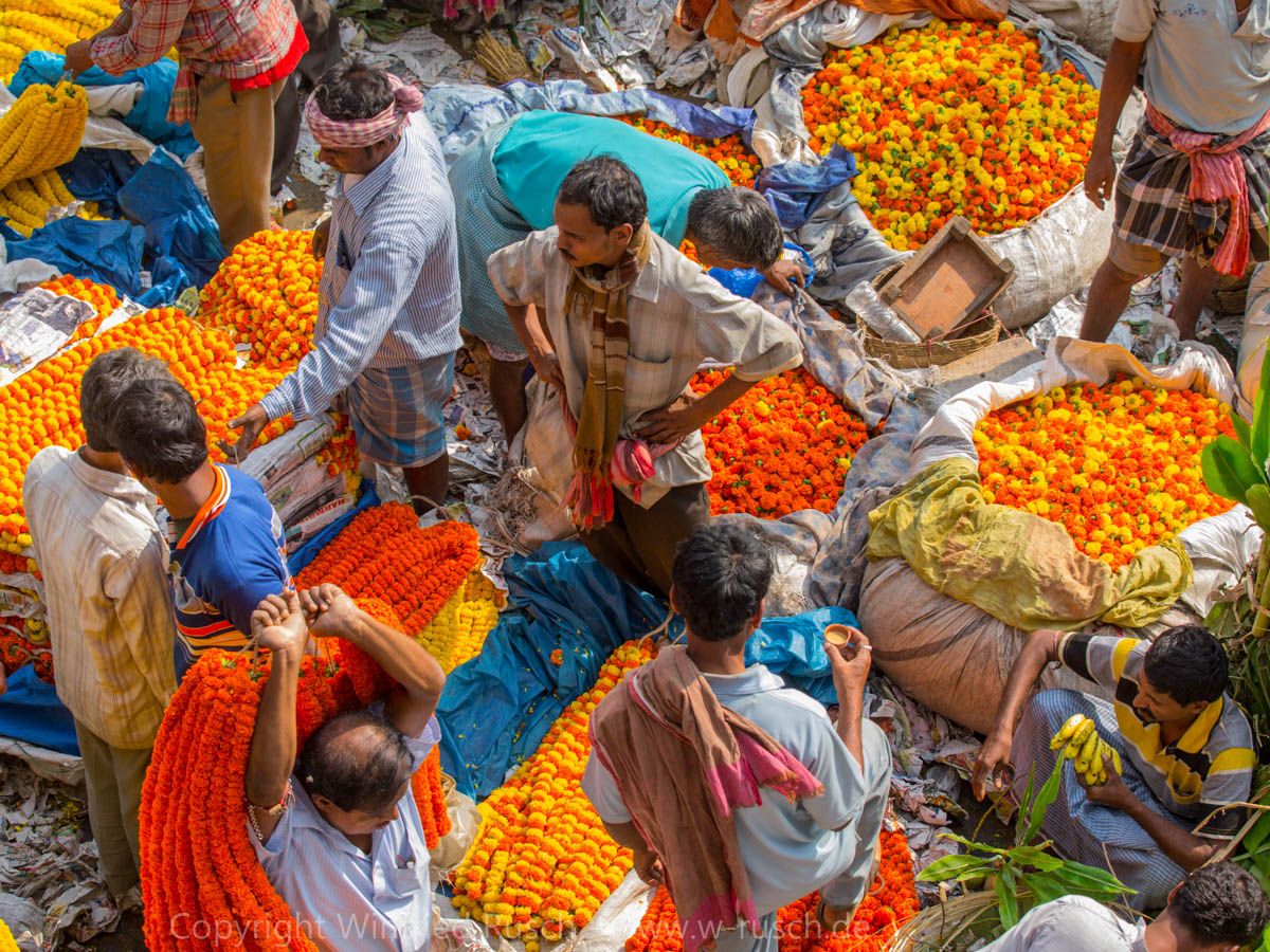 Markt in Kalkutta, India