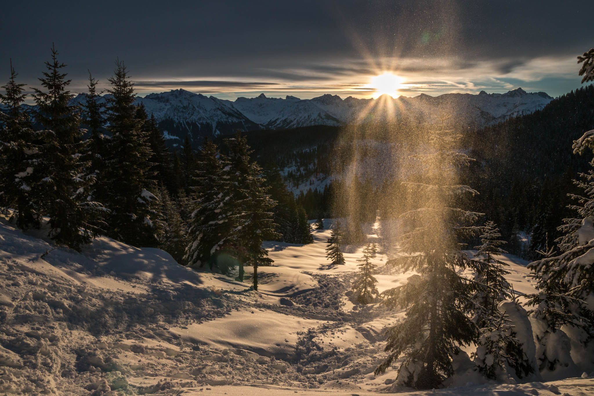 Nebelhorn from Wannenkopf, Germany