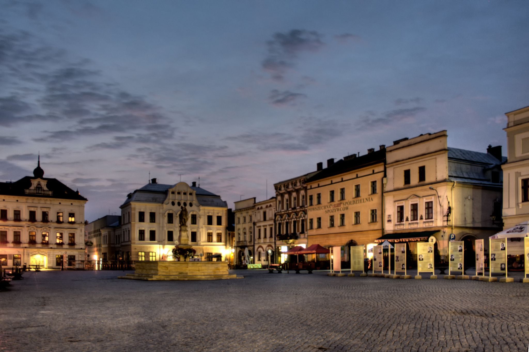 Polish Cieszyn main square, Poland