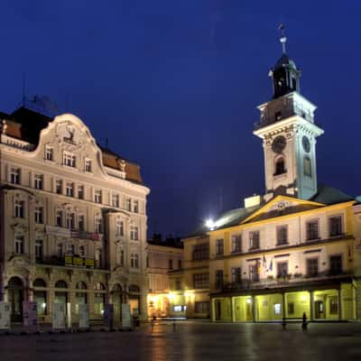 Polish Cieszyn main square, Poland