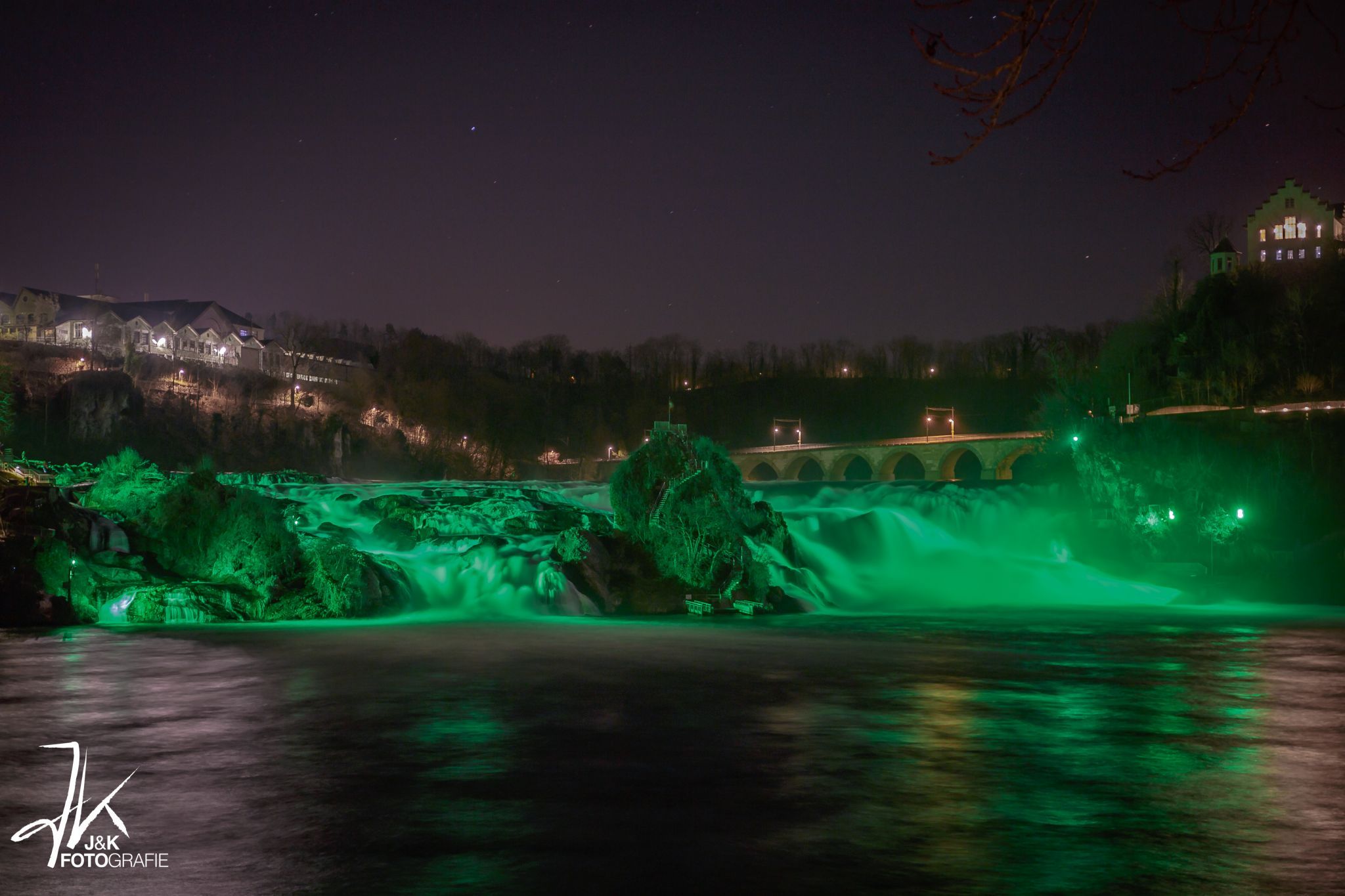 St. Patrick's Day @ rhine falls, Switzerland