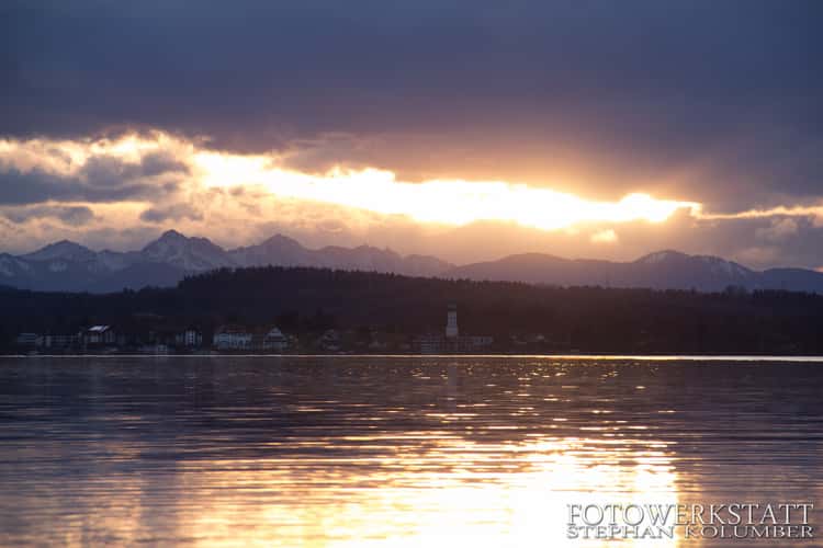 Starnberger See with view to the Alps