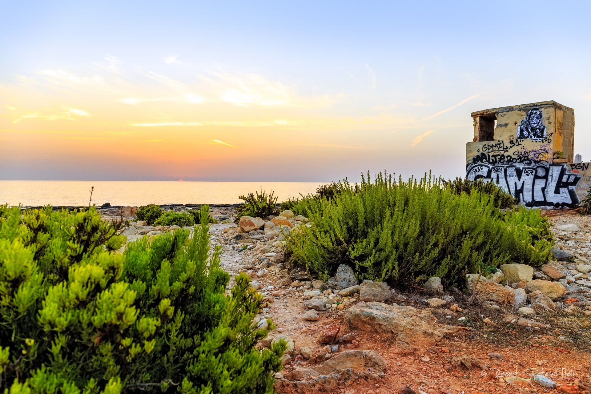 Sunrise near Paceville, Malta