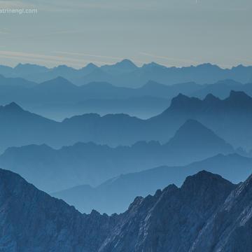 View from the Zugspitze, Germany