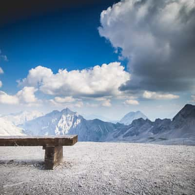 View from the Zugspitzplatt, Germany