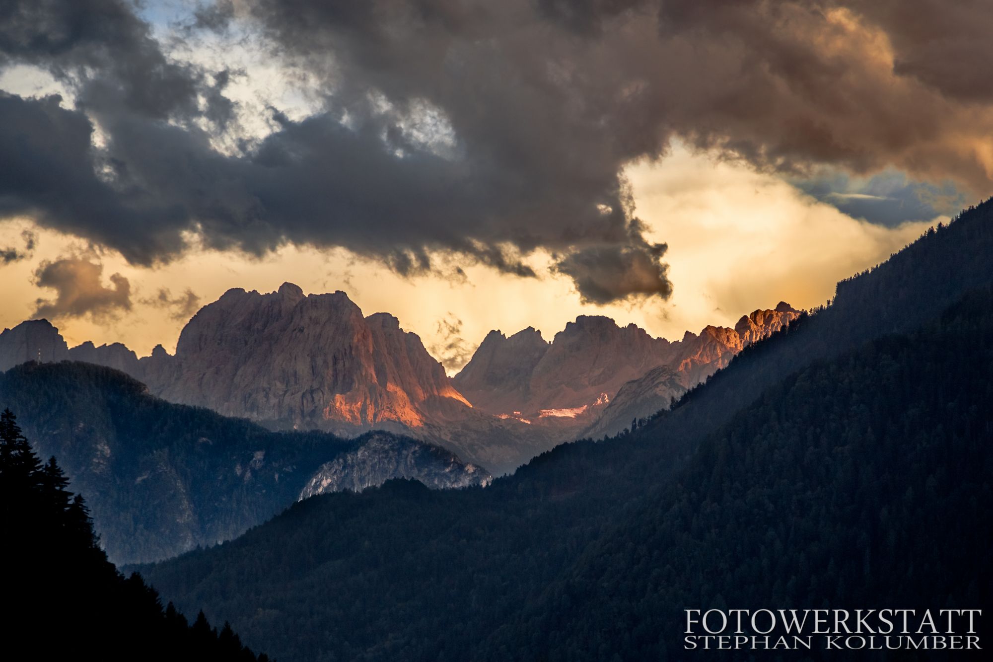 View to Gailtaler Alps, Austria