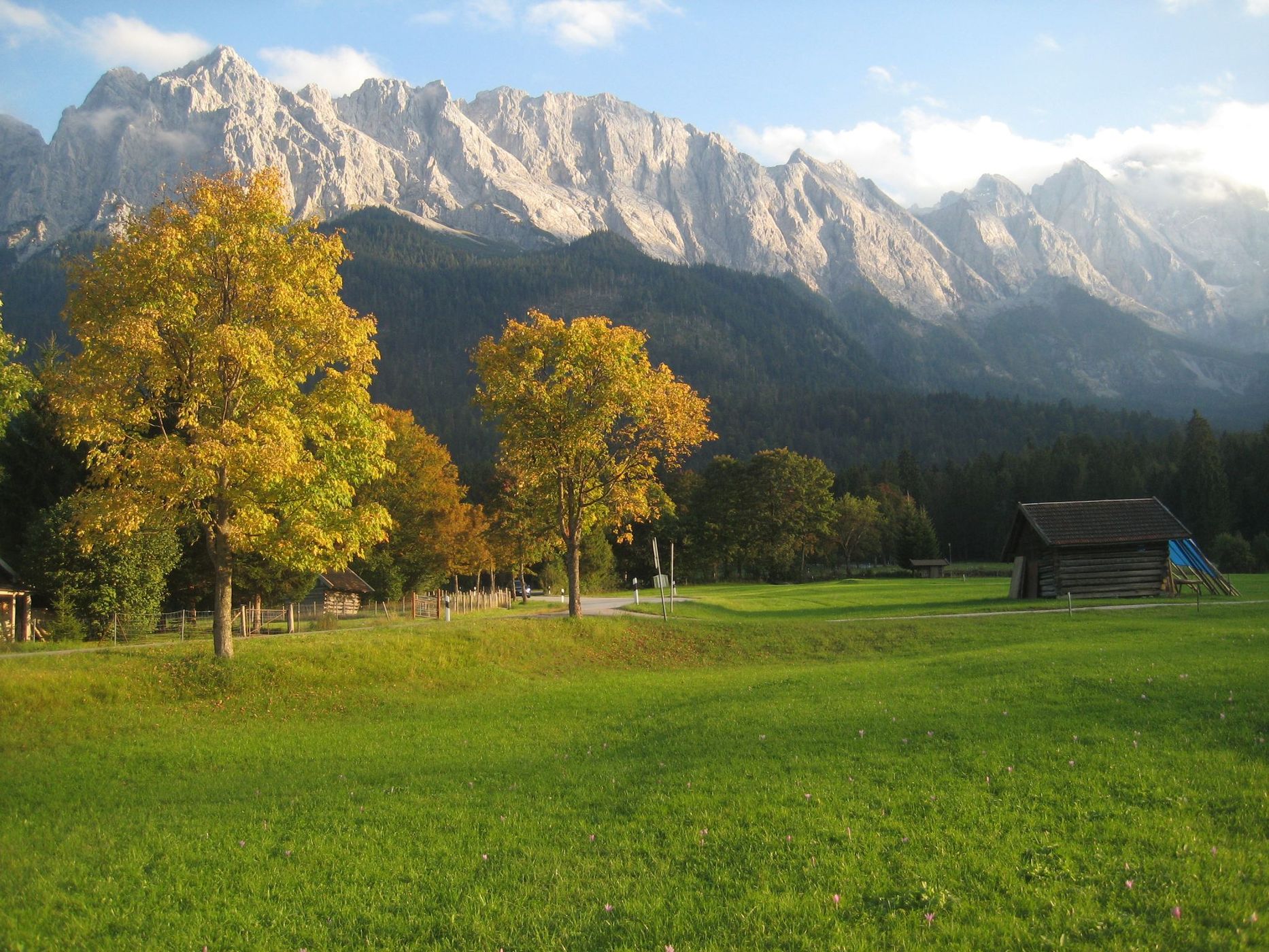 Wetterstein in the afternoon sun, Germany