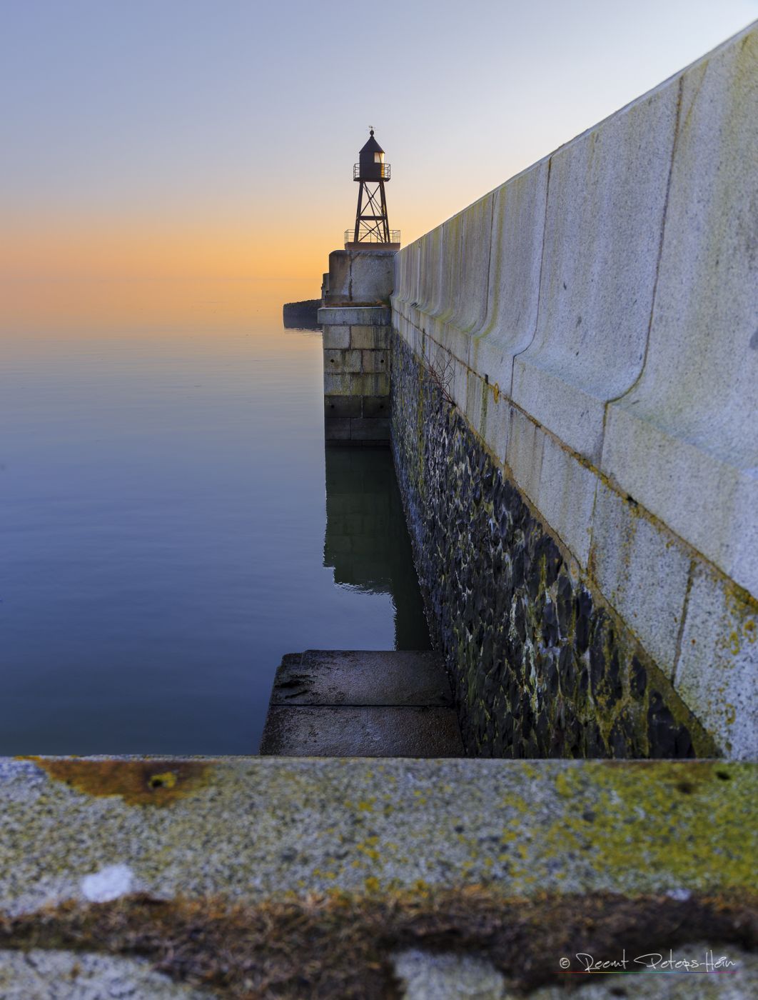 Wilhelmshaven mole at sunrise, Germany