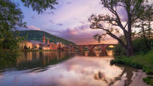 At the Neckar river, Heidelberg