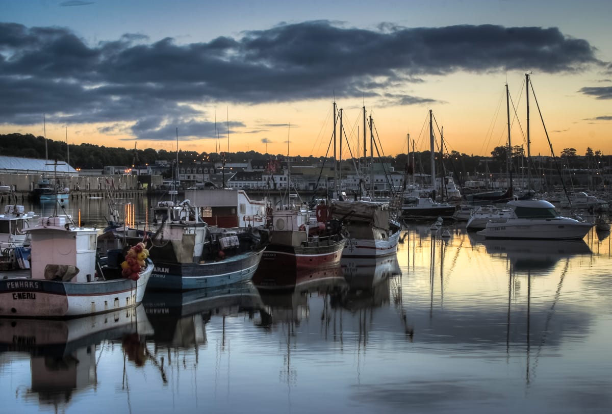 Harbour of Concarneau, France