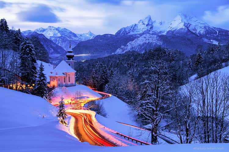 Maria Gern Church, Bavaria - Hill View
