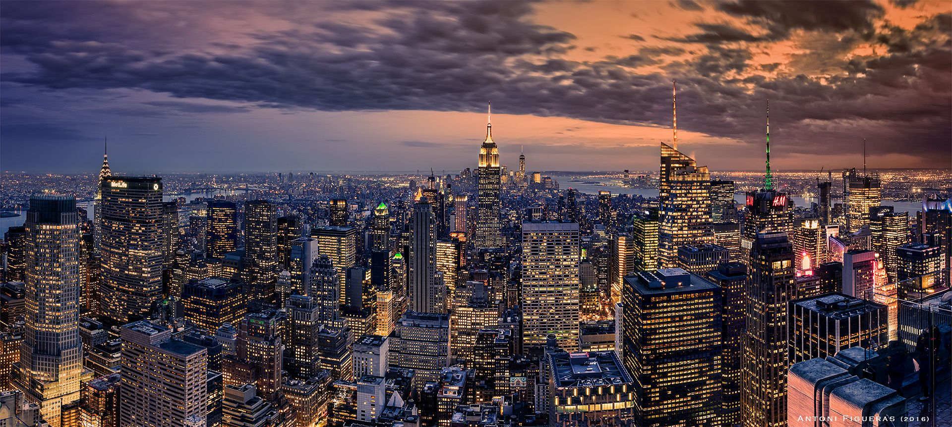View from “Top of the Rock“, New York City, USA