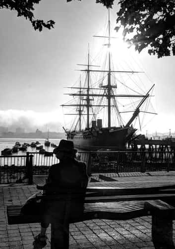 Portsmouth - HMS Warrior b/w
