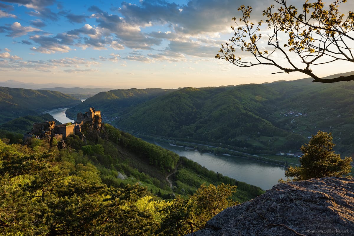 Aggstein Castle from Druidentürme, Austria