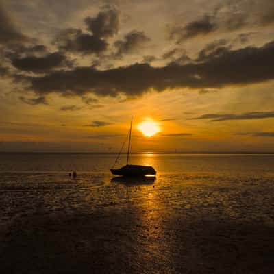 Sunset at the beach, Germany