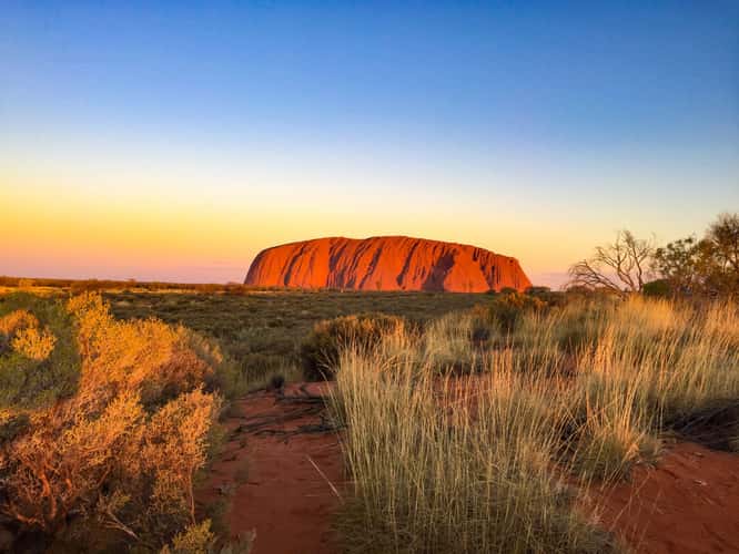 Sunset at Uluru