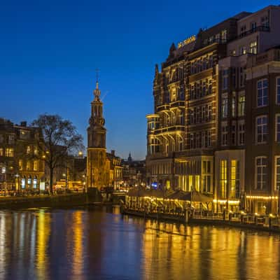 The Muntorren on the Amstel River, Netherlands