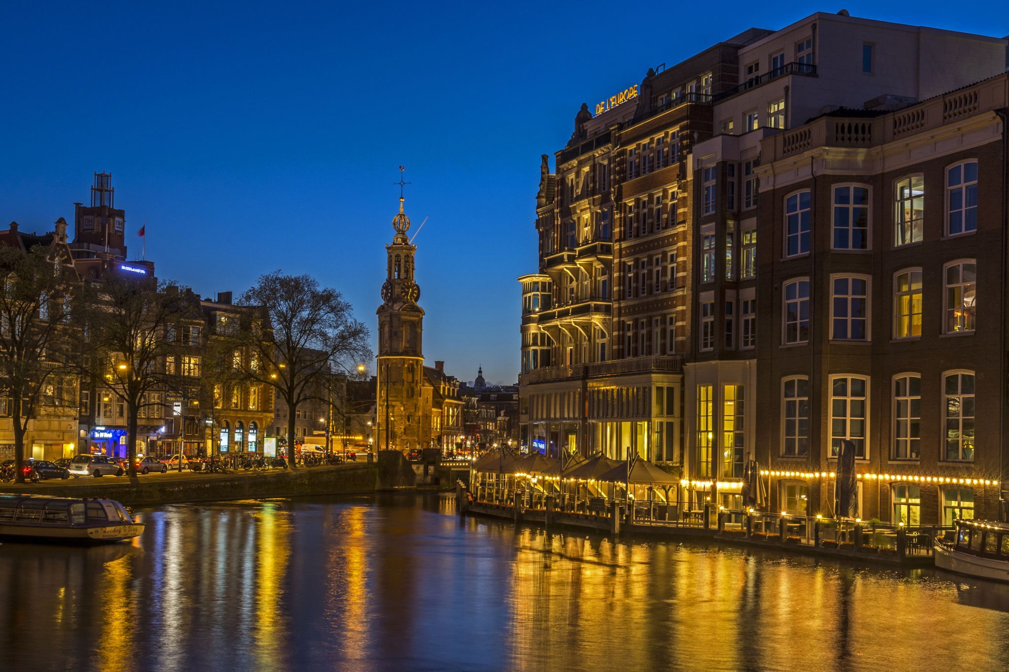 The Muntorren on the Amstel River, Netherlands