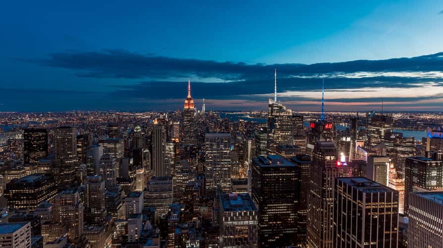 View from “Top of the Rock“, New York City