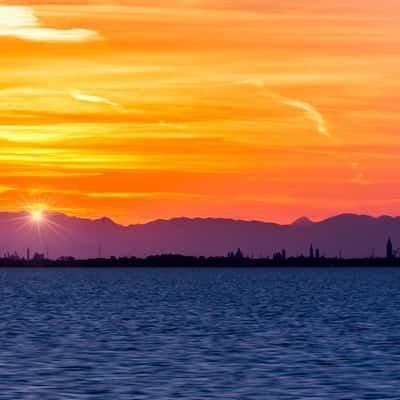 Venice from the sea, Italy