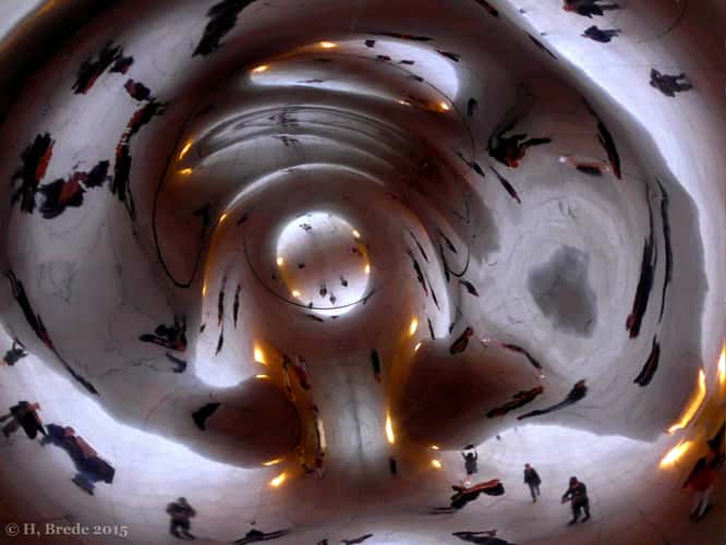 A view of the Cloud Gate