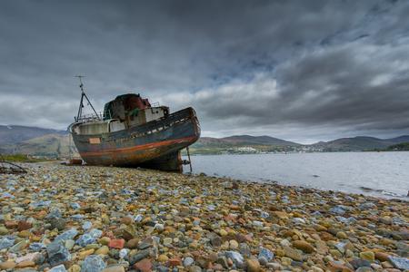 Abandoned fishing boat