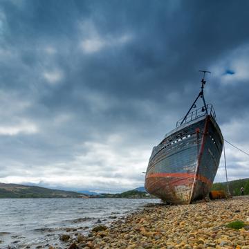 Abandoned fishing boat, Scotland, United Kingdom